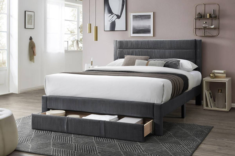 QUEEN BED W/ UNDERBED DRAWER