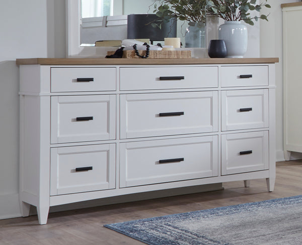 Americana Modern Bedroom 9 Drawer Dresser