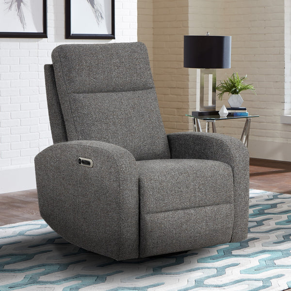 Thriller - Natural Beauty Grey Power Swivel Glider Recliner