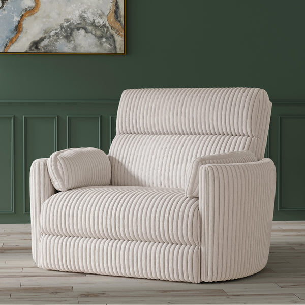 Radius Xl - Mega Ivory Extra Wide Power Glider Recliner Two Pack