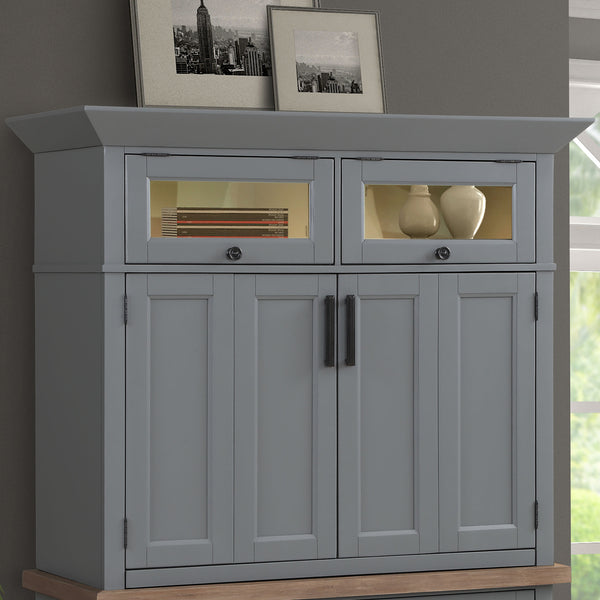 Americana Modern - Dove Workstation Top with LED Light