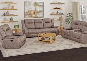 Blake - Desert Taupe Manual Reclining Sofa Loveseat and Recliner