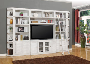 Boca 7 Piece Entertainment Wall with Corner Bookcases