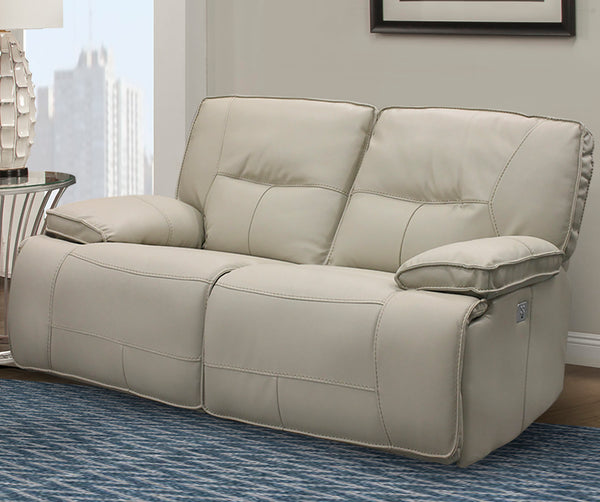 Spartacus - Oyster Power Reclining Loveseat
